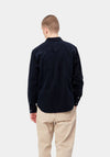 Carhartt Maddison Fine Cord Shirt, Dark Navy