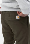 Carhartt WIP Sid Slim Tapered Trousers, Cypress Rinsed