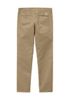 Carhartt WIP Sid Slim Tapered Trousers, Leather Rinsed