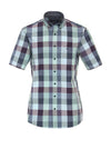 Casa Moda Check Short Sleeve Shirt, Blue Multi