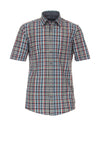 Casa Moda Short Sleeve Check Shirt, Orange Multi
