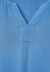 Cecil V Neck Short Sleeve Top, Blue