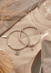 ChloBo Unlock Magic Set of 2 Bracelet Set, Silver