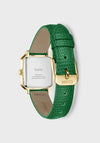 Cluse Gracieuse Petite Croc Strap Watch, Gold & Green