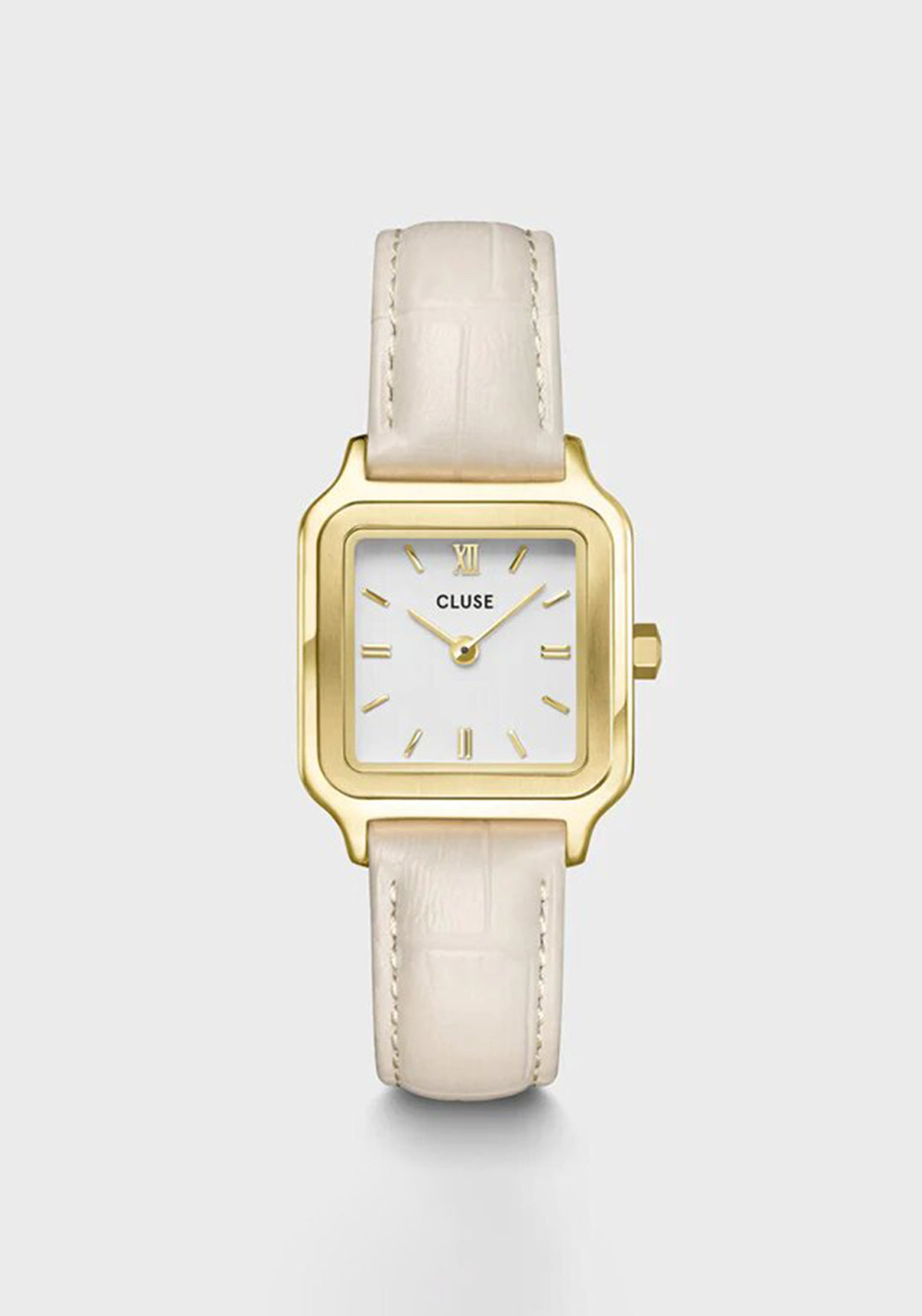 Cluse Gracieuse Petite Croc Strap Watch, Gold