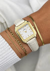 Cluse Gracieuse Petite Croc Strap Watch, Gold