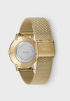 Cluse Minuit Mesh Ladies Watch, Gold & Green