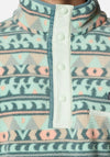 Columbia Helvetia Half Snap Button Fleece, Green & Beige Multi