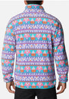 Columbia Helvetia Half Snap Button Fleece, Purple & Turquoise Multi
