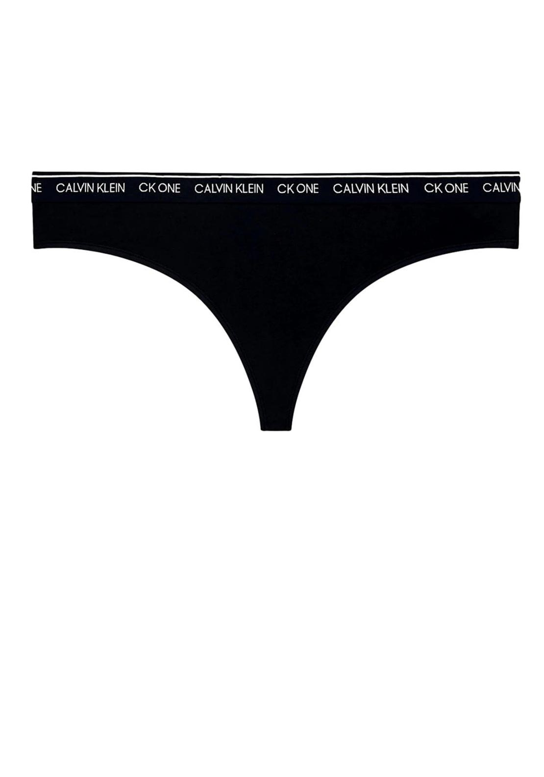 Calvin Klein Womens Plus Size Thong, Black