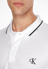 Calvin Klein Jeans Contrast Trim Polo Shirt, White