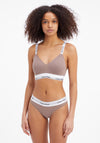 Calvin Klein Womens Light Lined Bralette, Rich Taupe