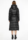 Calvin Klein Womens Belted Quilted Coat, Black
