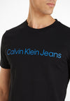 Calvin Klein Jeans Institutional Logo T-Shirt, Black & Blue
