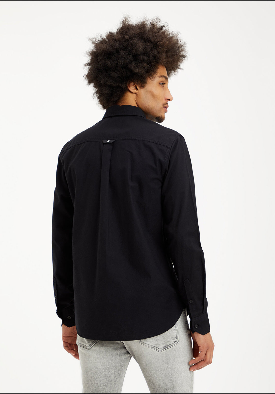 Calvin Klein Jeans Logo Badge Shirt, CK Black