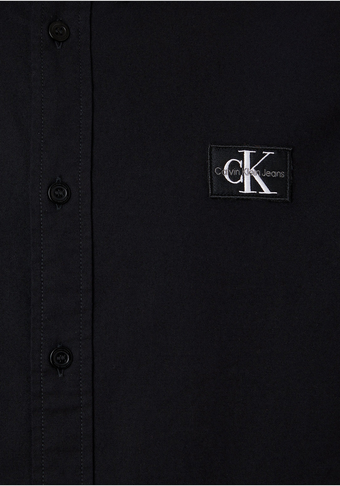 Calvin Klein Jeans Logo Badge Shirt, CK Black
