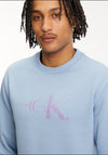 Calvin Klein Jeans Monogram Sweatshirt, Iceland Blue