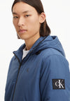 Calvin Klein Jeans Padded Hooded Jacket, Aegean Sea