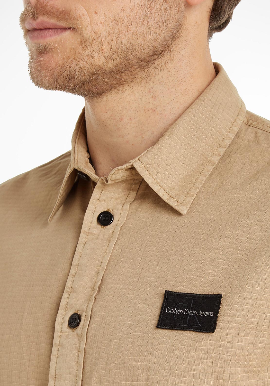 Calvin Klein Jeans Ripstop Shirt, Travertime