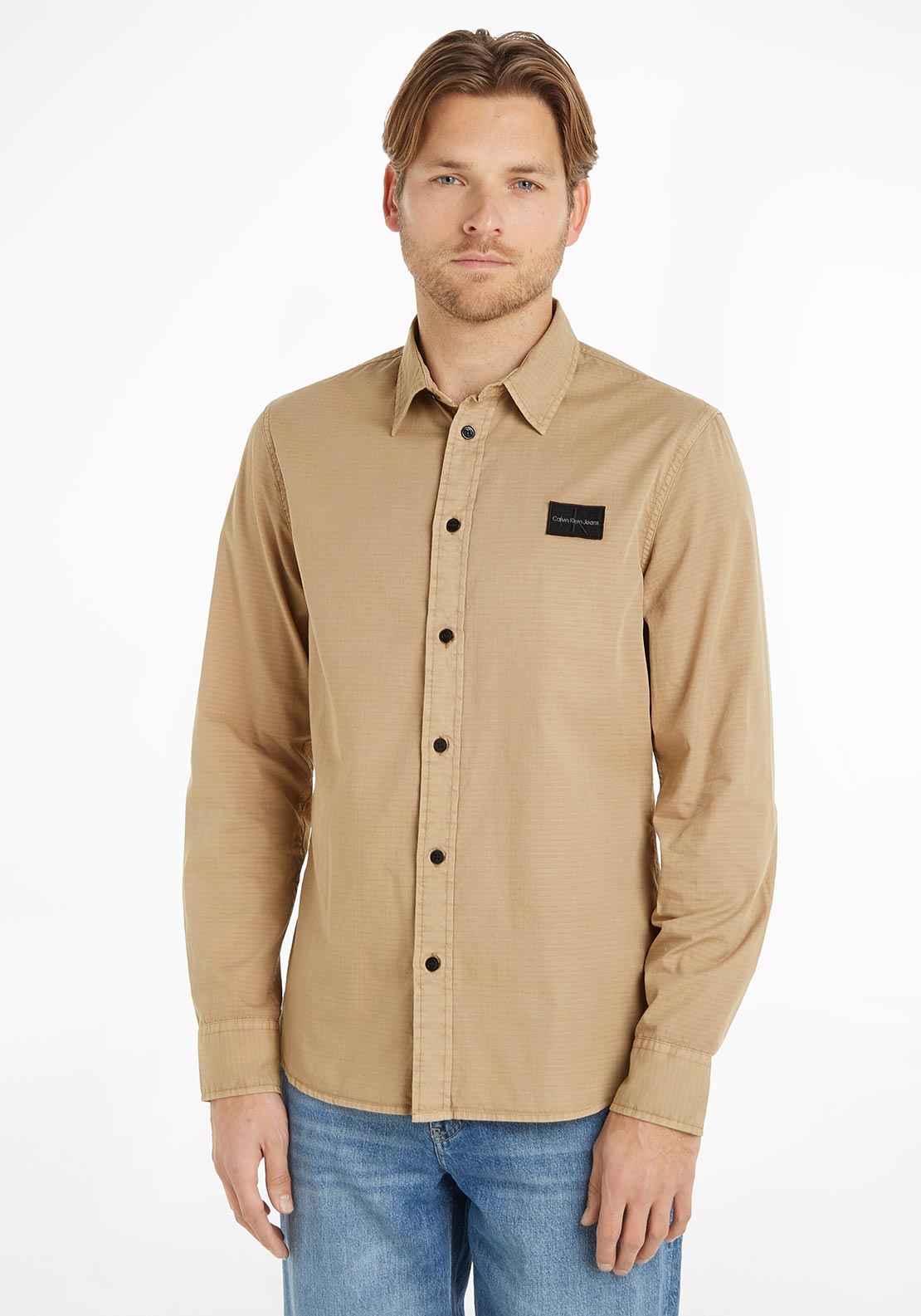 Calvin Klein Jeans Ripstop Shirt, Travertime