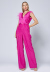 Caroline Kilkenny Iris Glitter Jumpsuit, Lipstick Pink