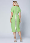 Caroline Kilkenny Riley Keyhole Midi Dress, Green