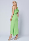 Caroline Kilkenny Vickie Drape Shoulder Maxi Dress, Green