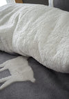 Catherine Lansfield Stag Sherpa Jacquard Duvet Set, Grey