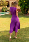 Cayro Serena Knot Waist Midi Dress, Purple