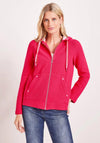 Cecil Woven Full Zip Hoodie, Strawberry Red