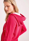 Cecil Woven Full Zip Hoodie, Strawberry Red