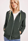 Cecil Woven Full Zip Hoodie, Khaki