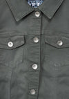 Cecil Coloured Denim Jacket, Khaki