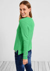 Cecil V Neck Sweater, Smash Green