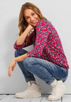 Cecil Floral Pattern T-Shirt, Fresh Pink