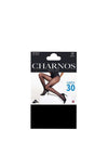 Charnos Satin Opaque 30 Denier Tights, Black