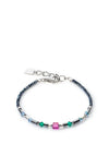 Coeur De Lion Brilliant Square Bracelet, Multi