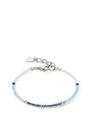 Coeur De Lion Brilliant Square Bracelet, Silver & Blue