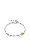 Coeur De Lion Sparkling Dot Bracelet, Silver & Gold