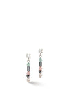 Coeur De Lion Asymmetric Princess Pearls Earrings, Silver