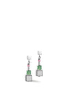 Coeur De Lion Hematite Cube Earrings, Silver