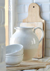 Casafina Fine Stoneware Large Pitcher, White