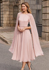 Couture Club Cape Sleeve Dress, Pale Rose