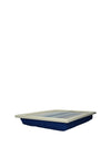 Creative Tops Bean Bag Cushioned Lap Tray, Blue Abstract