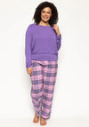 Cyberjammies Violet Slouch Jersey Pyjama Top, Lilac