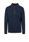 Daniel Grahame Half Zip Sweatshirt, Slate Blue
