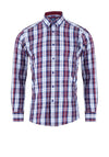 Daniel Grahame Ivano Check Shirt, Berry Multi