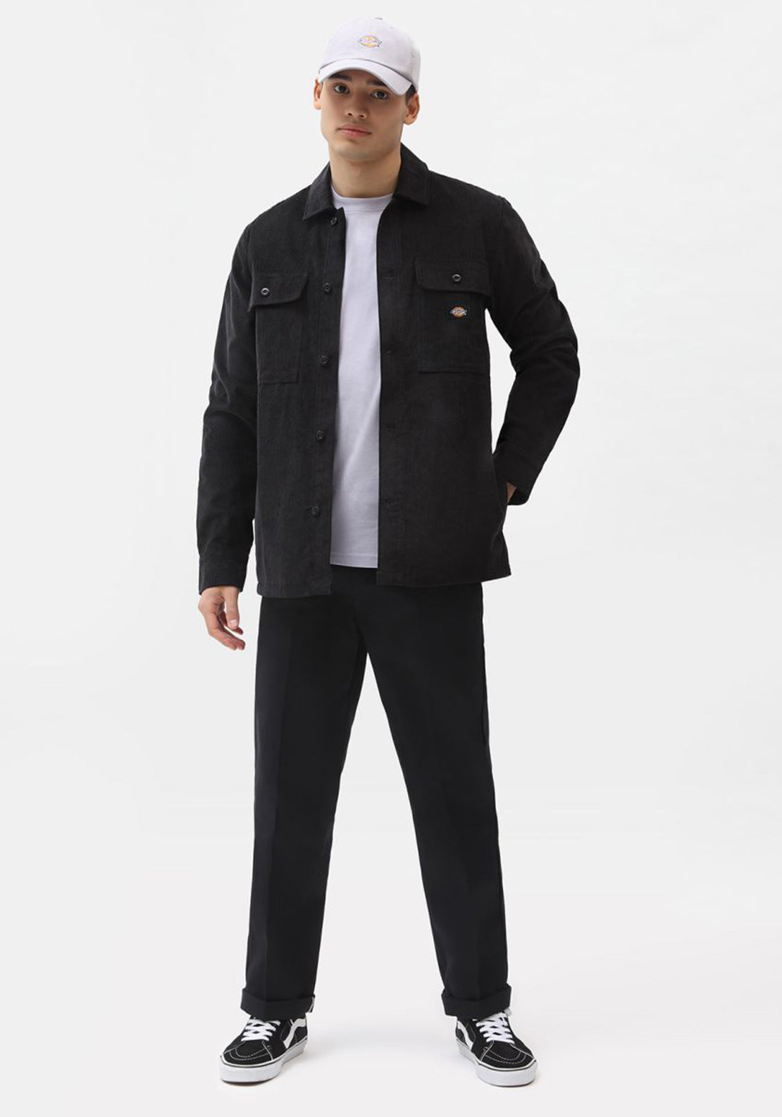 Dickies 873 Slim Straight Work Trousers, Black