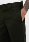 Dickies 873 Slim Straight Work Trousers, Olive Green