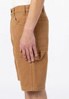 Dickies Duck Canvas Shorts, Stone Washed Brown Duck